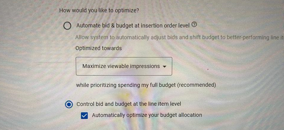 Auto budget allocation DV360