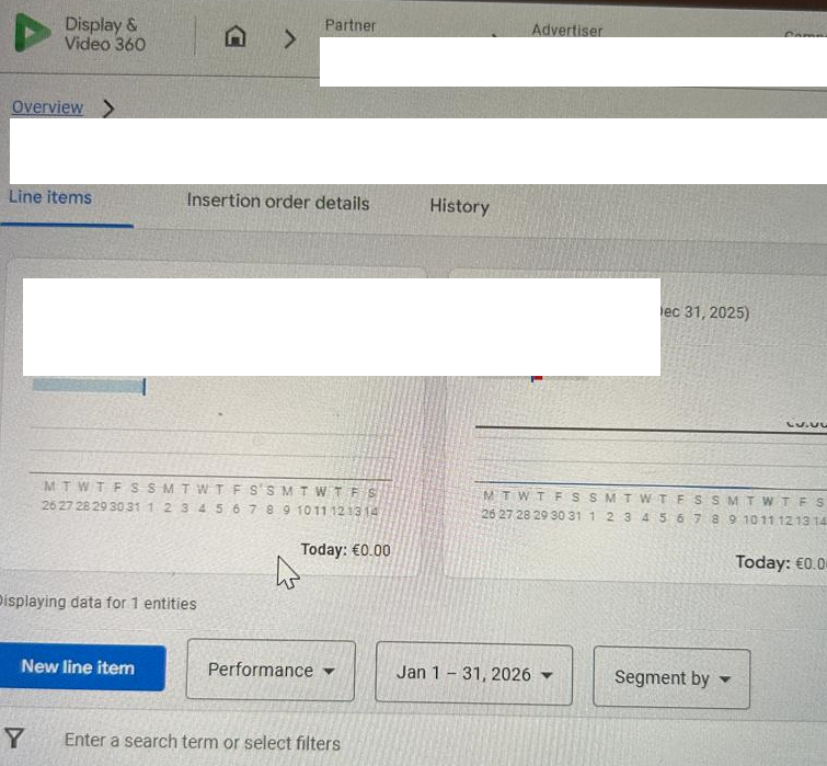 Create Line Item DV360